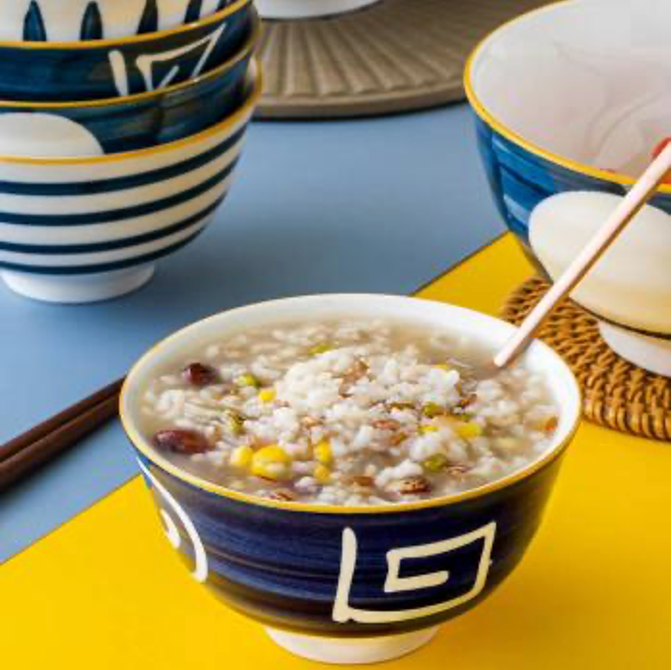 Hand-Painted Japanese 16-Piece Tableware Set